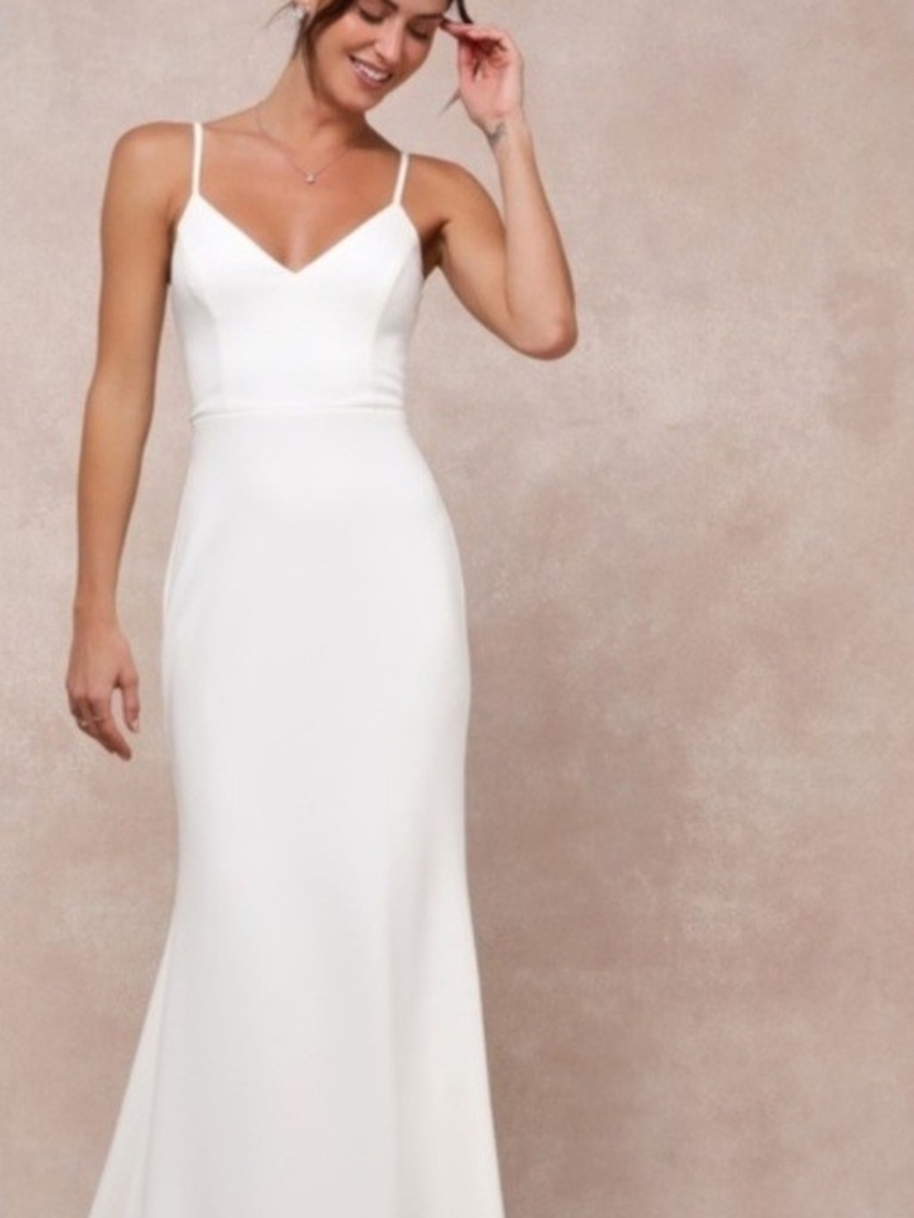 Lulus Feeling Of Forever Spaghetti-Strap Maxi Dress SM